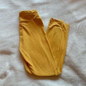 LuLaRoe One Size Leggings Mustard Yellow